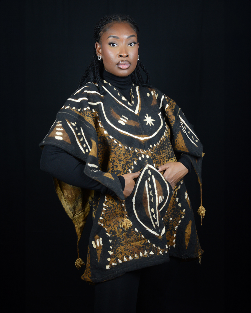 Tunique traditionnel en bogolan marron – Image 5
